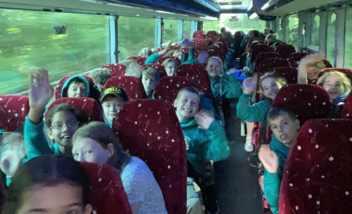 Children on the coach