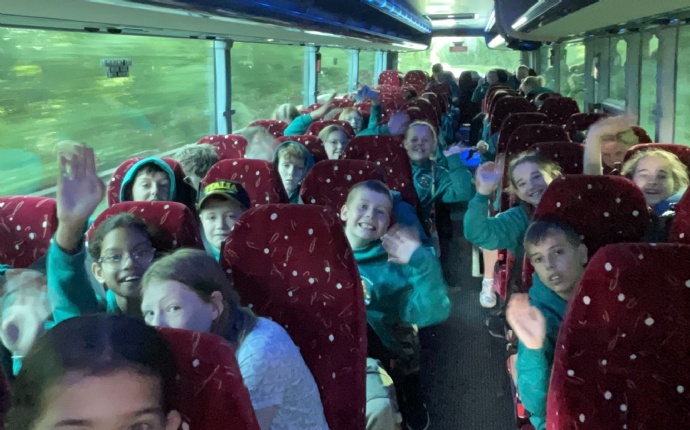 Children on the coach